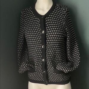 Banana Republic Black and White Cardigan